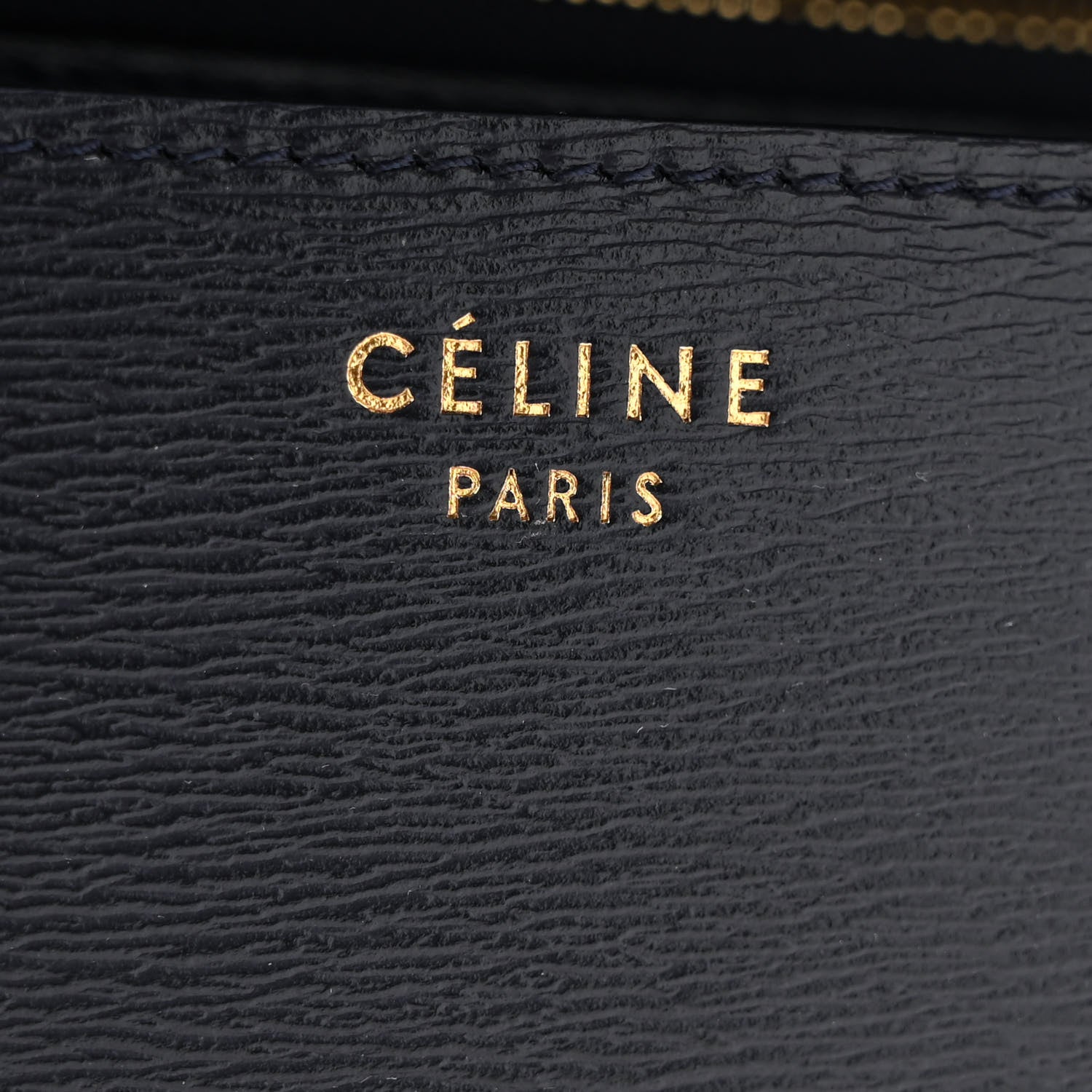 Celine Liege Calfskin Medium Classic Box Flap Bag Dark Blue 6 of 15