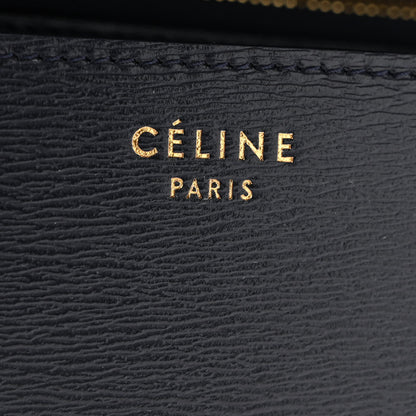 Celine Liege Calfskin Medium Classic Box Flap Bag Dark Blue 6 of 15