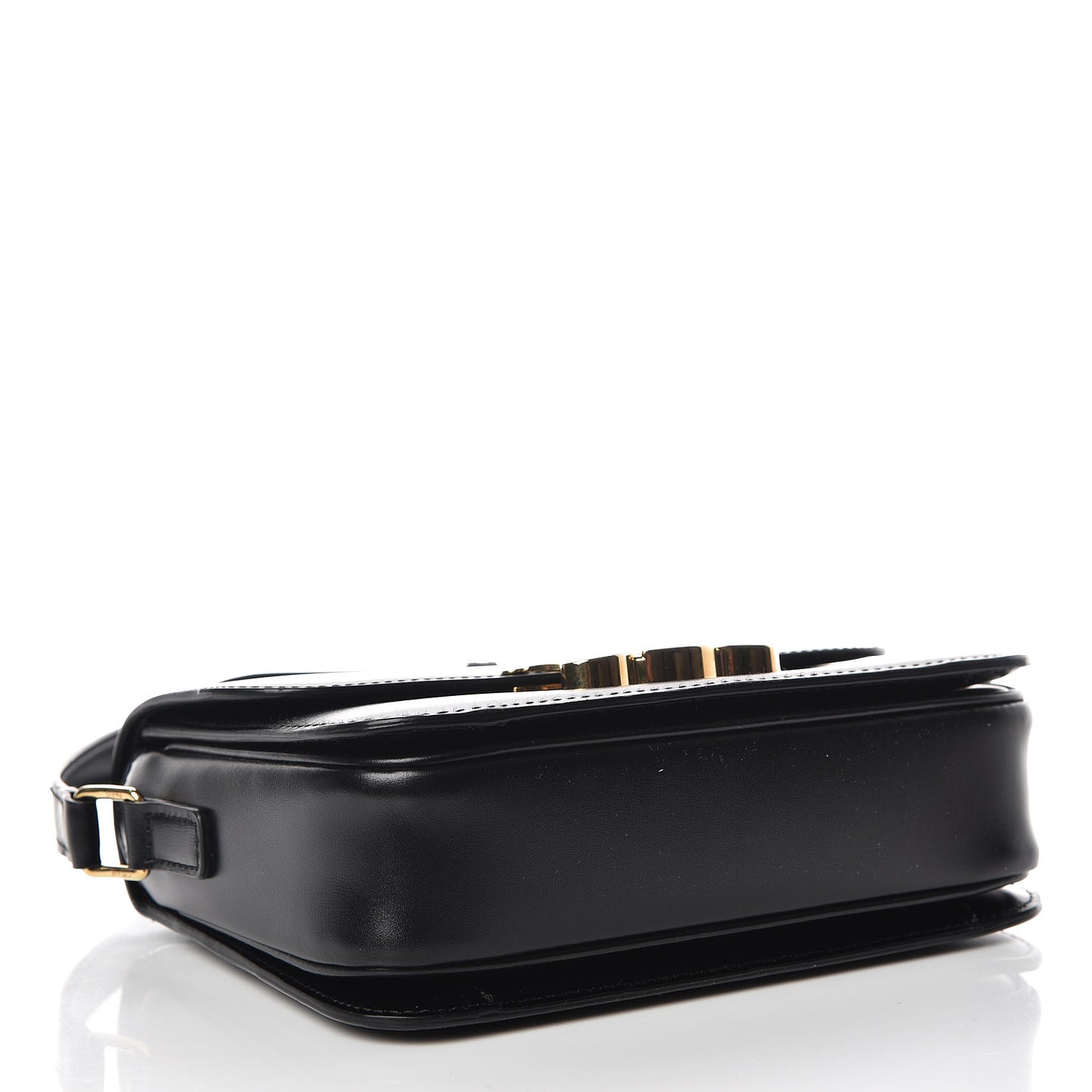 Shiny Calfskin Small Triomphe Black