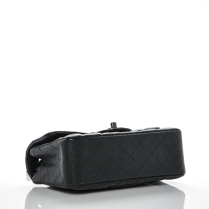 Chanel Crumpled Calfskin Quilted Mini Rectangular Flap So Black 4 of 8