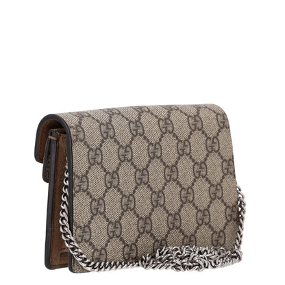 Gucci GG Supreme Monogram Super Mini Dionysus Shoulder Bag Taupe 3 of 9