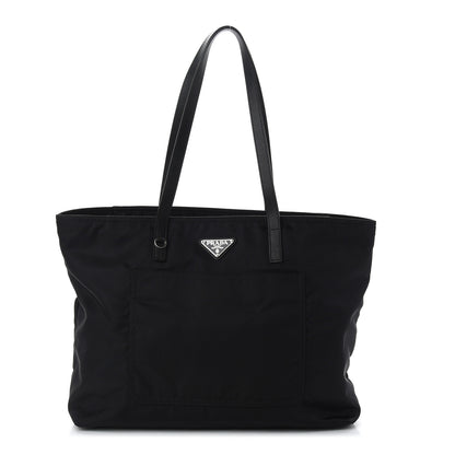 Prada Tessuto Nylon Saffiano Tote Black 1 of 8