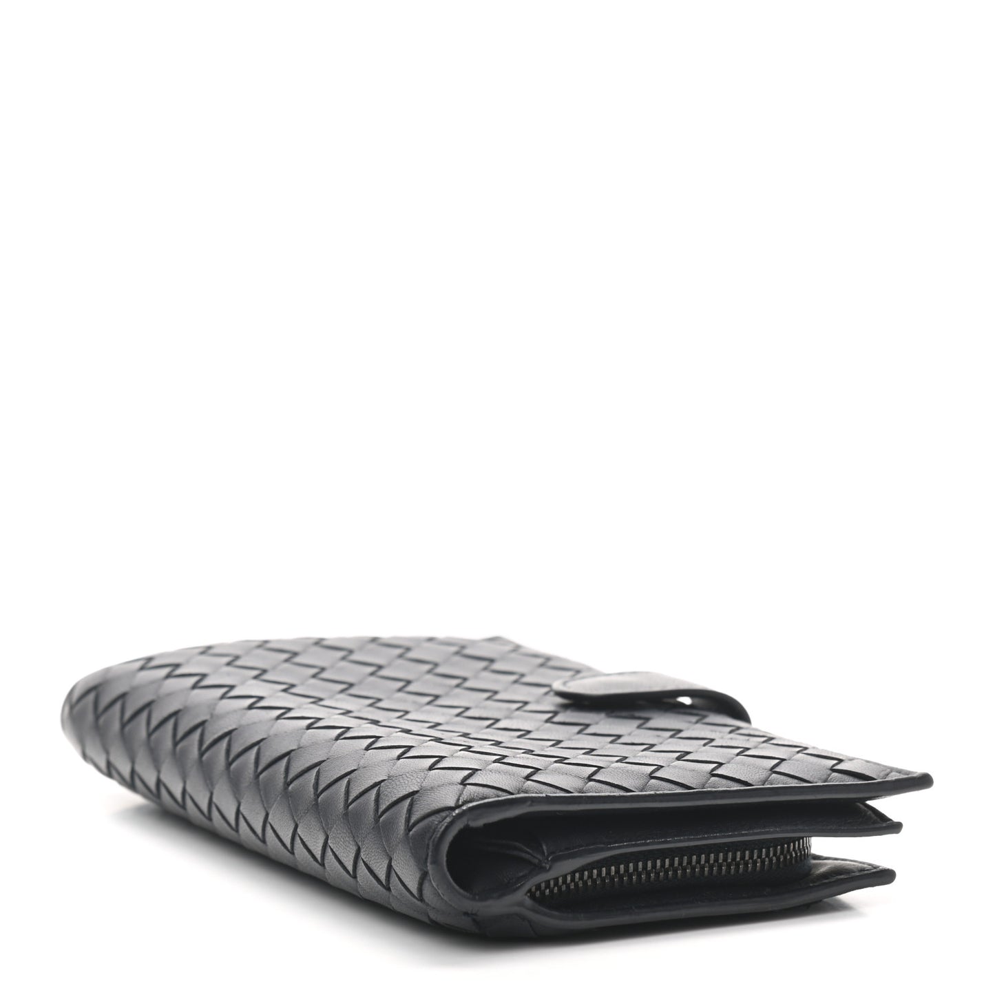 Nappa Intrecciato Continental Wallet Black