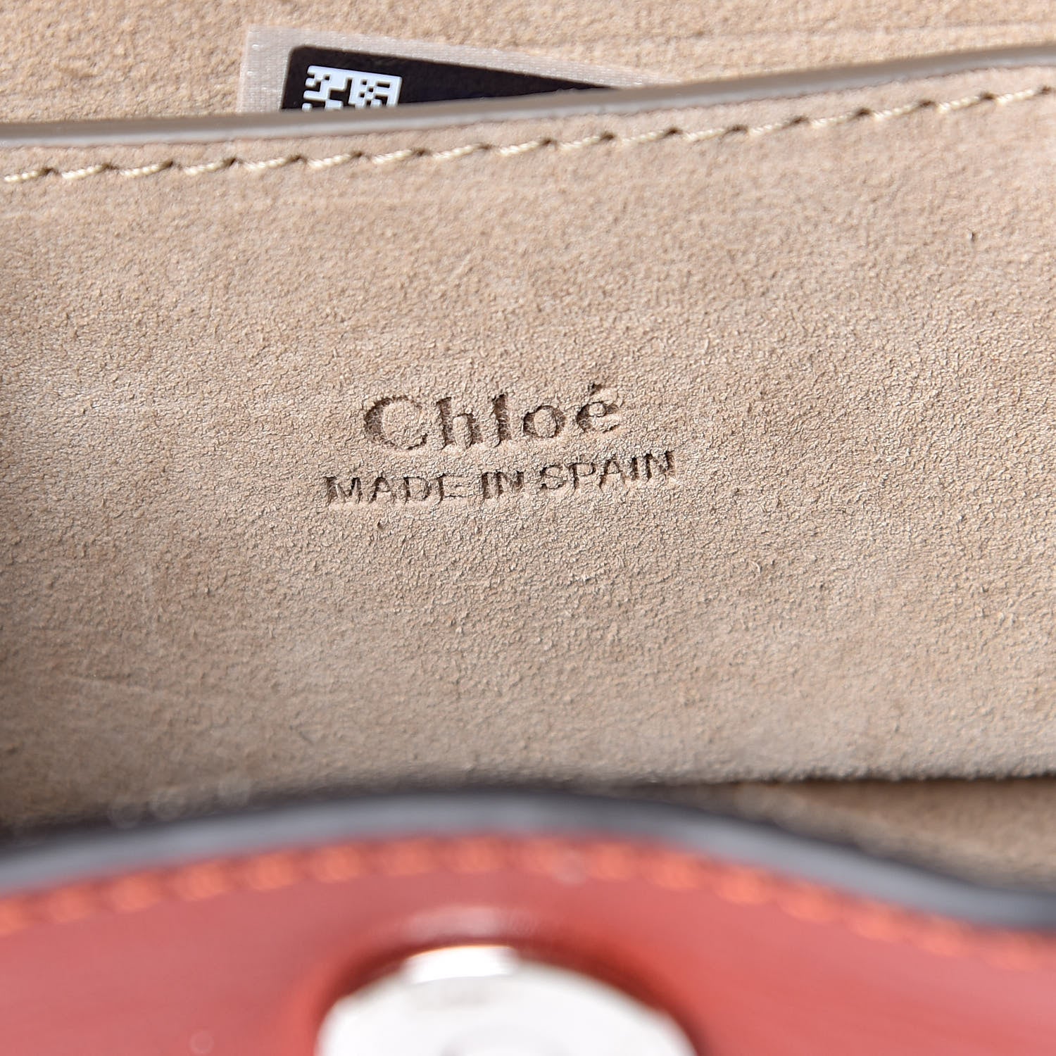 Chloe Suede Calfskin Mini Faye Bracelet Bag Sepia Red 6 of 10