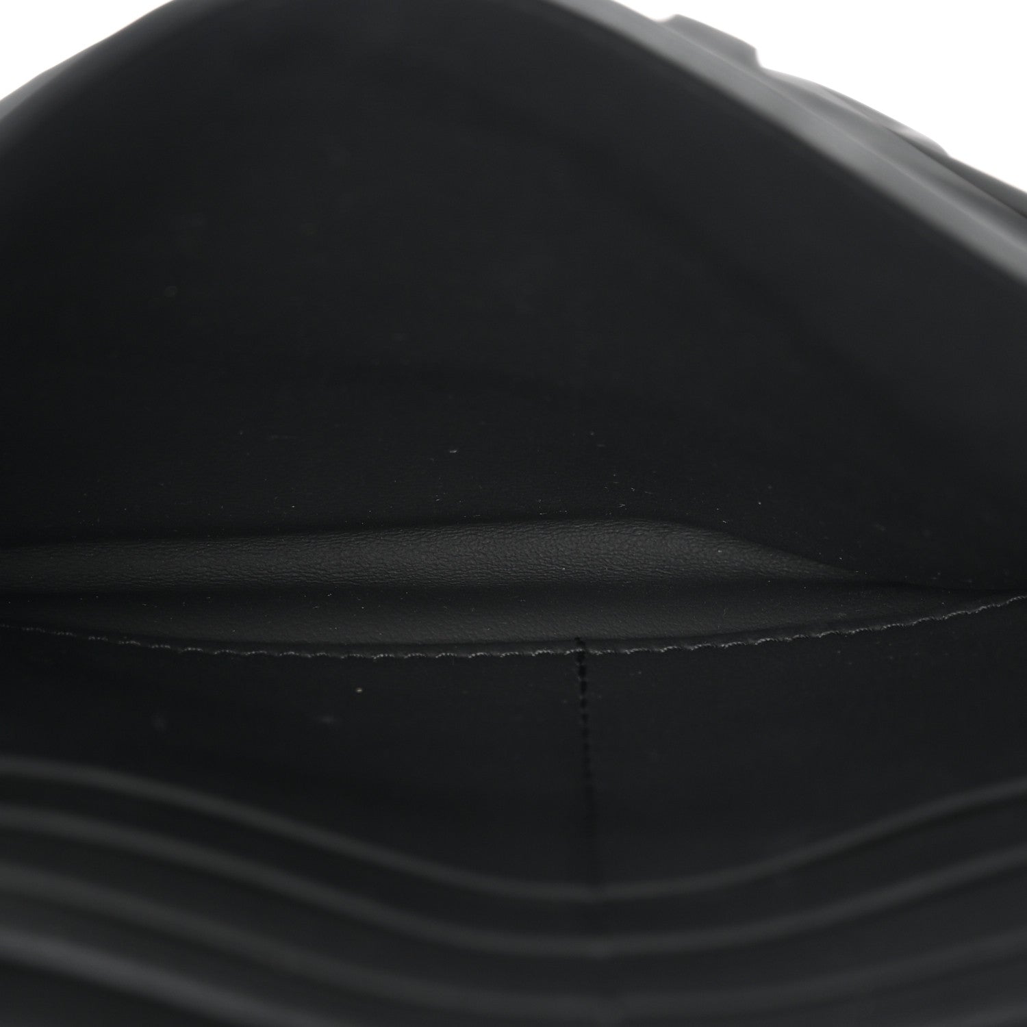 Christian Dior Ultra Matte Calfskin Saddle Chain Wallet Pouch Black 6 of 11