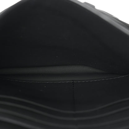 Christian Dior Ultra Matte Calfskin Saddle Chain Wallet Pouch Black 6 of 11