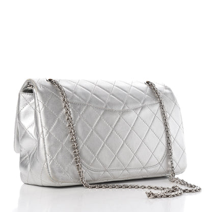 Chanel Metallic Lambskin Quilted 2.55 Reissue 227 Flap Silver 3 of 10