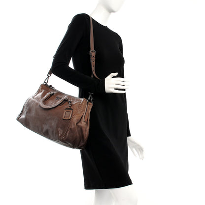 Prada Glace Calf Ombre Bauletto Argilla Sfumato 2 of 12