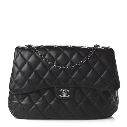 Chanel Lambskin Quilted 3 Large Flap Black 1 of 11