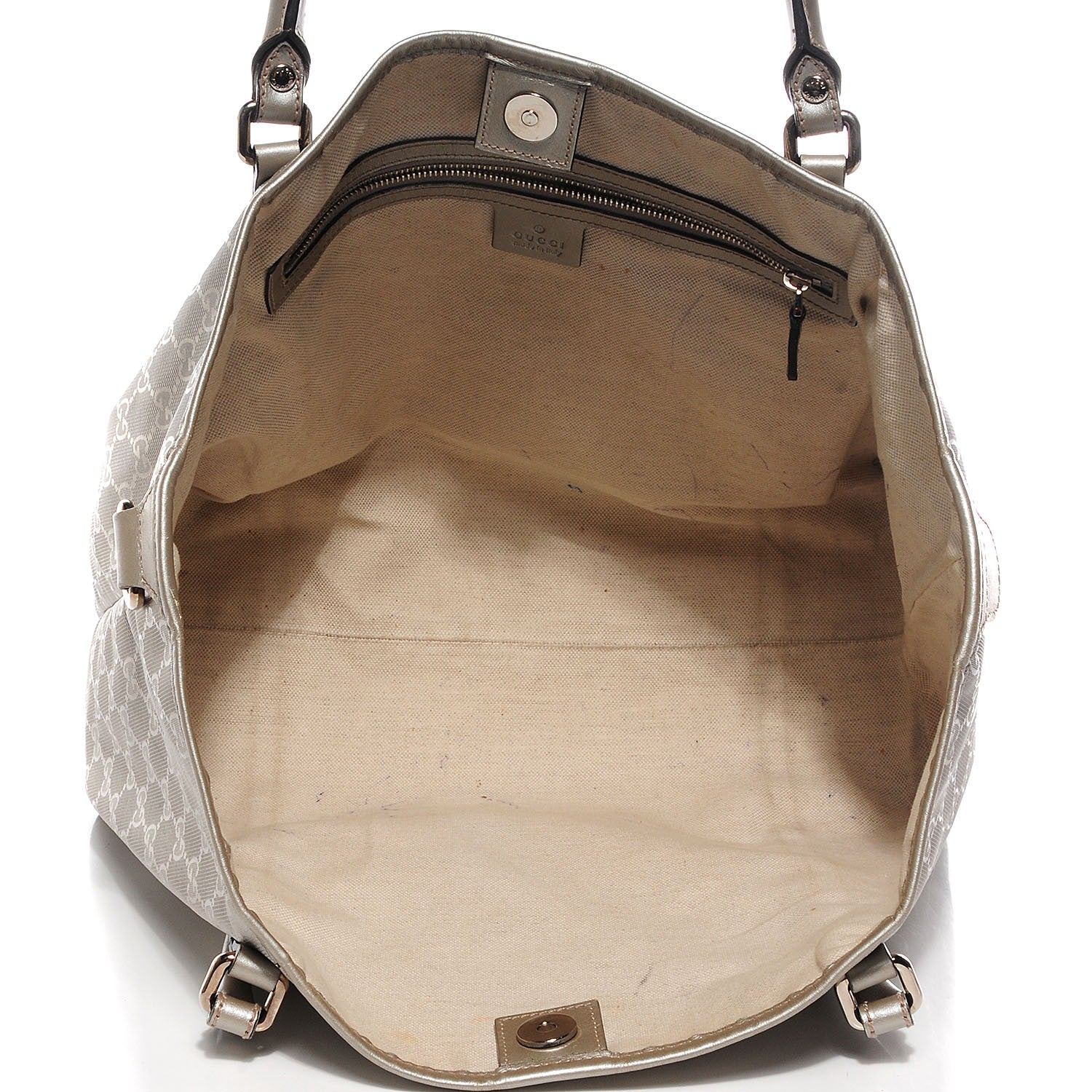 Gucci Imprime Monogram Medium Joy Tote Silver 7 of 9