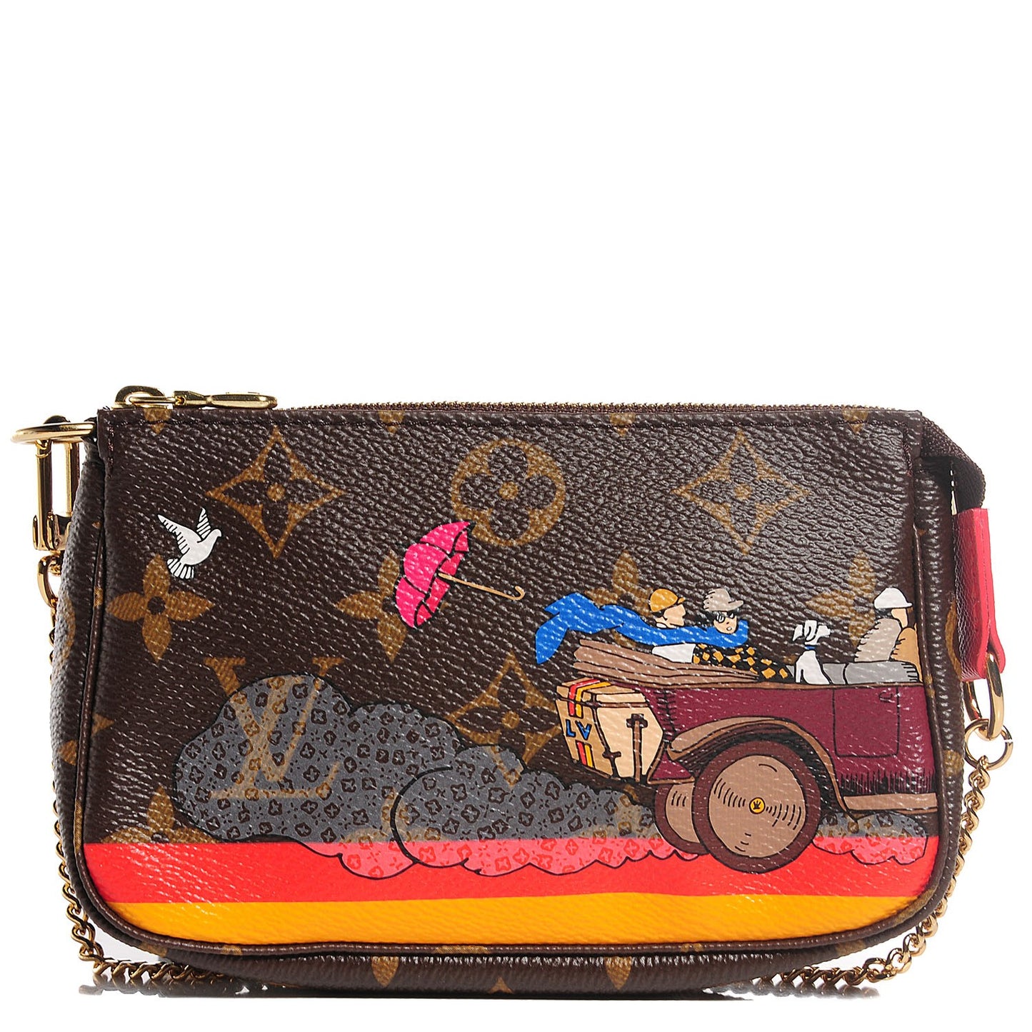 Monogram 2015 Christmas Animation Mini Pochette Accessories