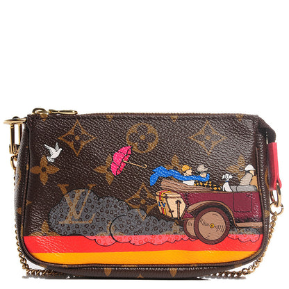 Louis Vuitton Monogram 2015 Christmas Animation Mini Pochette Accessories 1 of 8