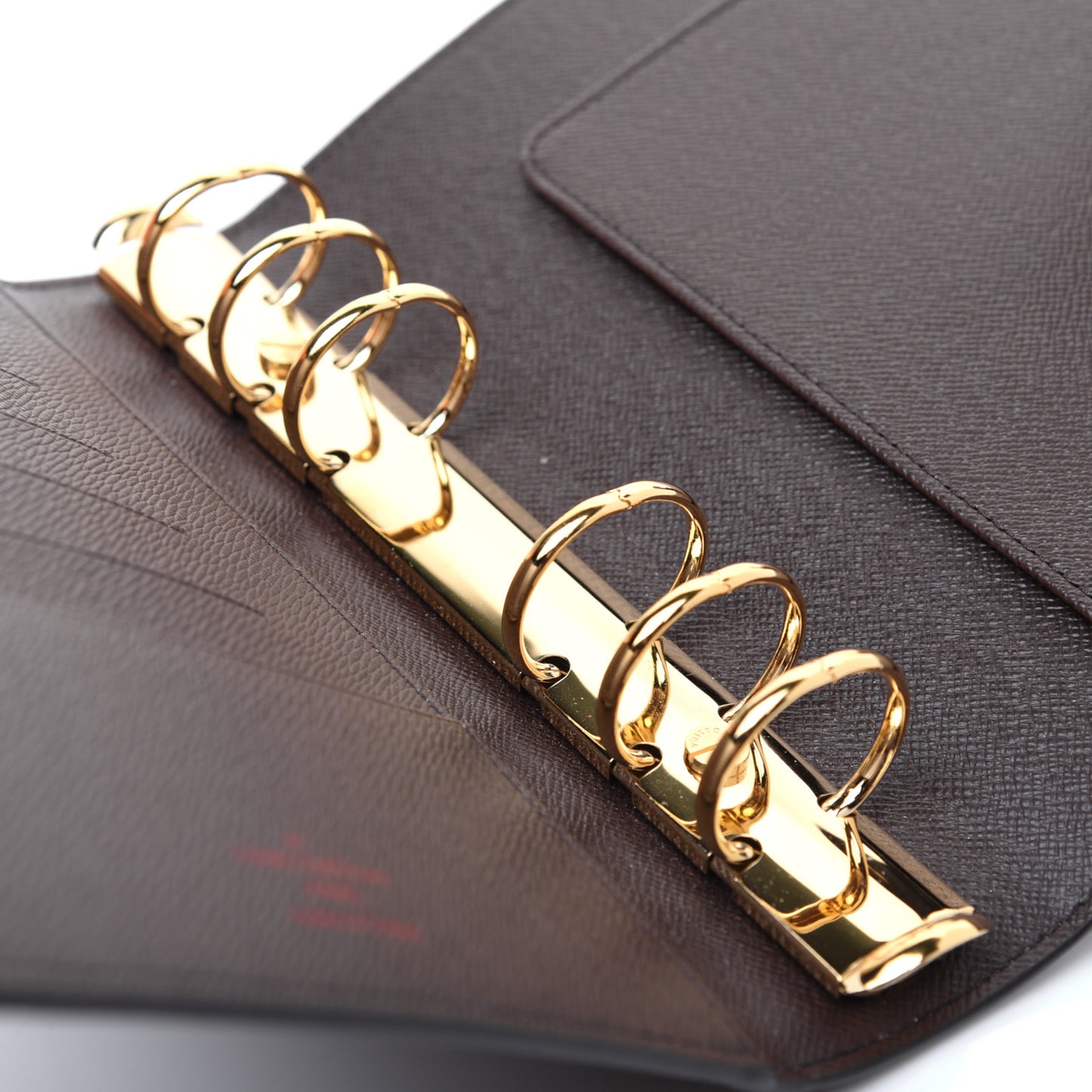 Damier Ebene Medium Ring Agenda Cover
