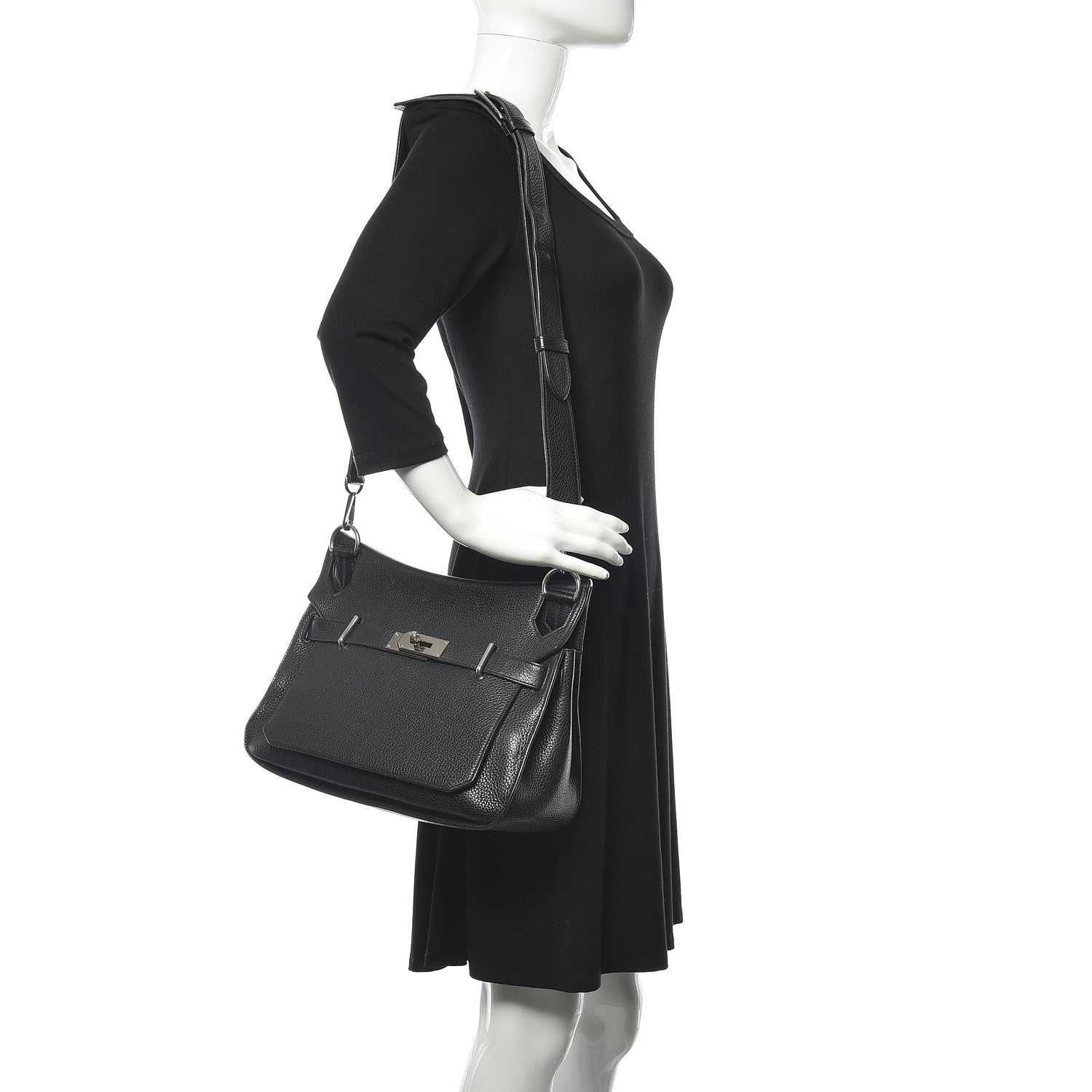 Hermes Taurillon Clemence Jypsiere 31 Black 2 of 18