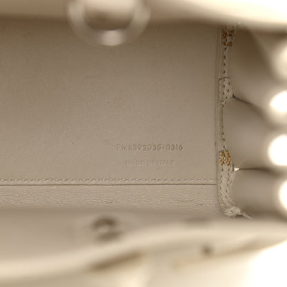 Saint Laurent Grained Calfskin Nano Sac de Jour Dove White 7 of 13