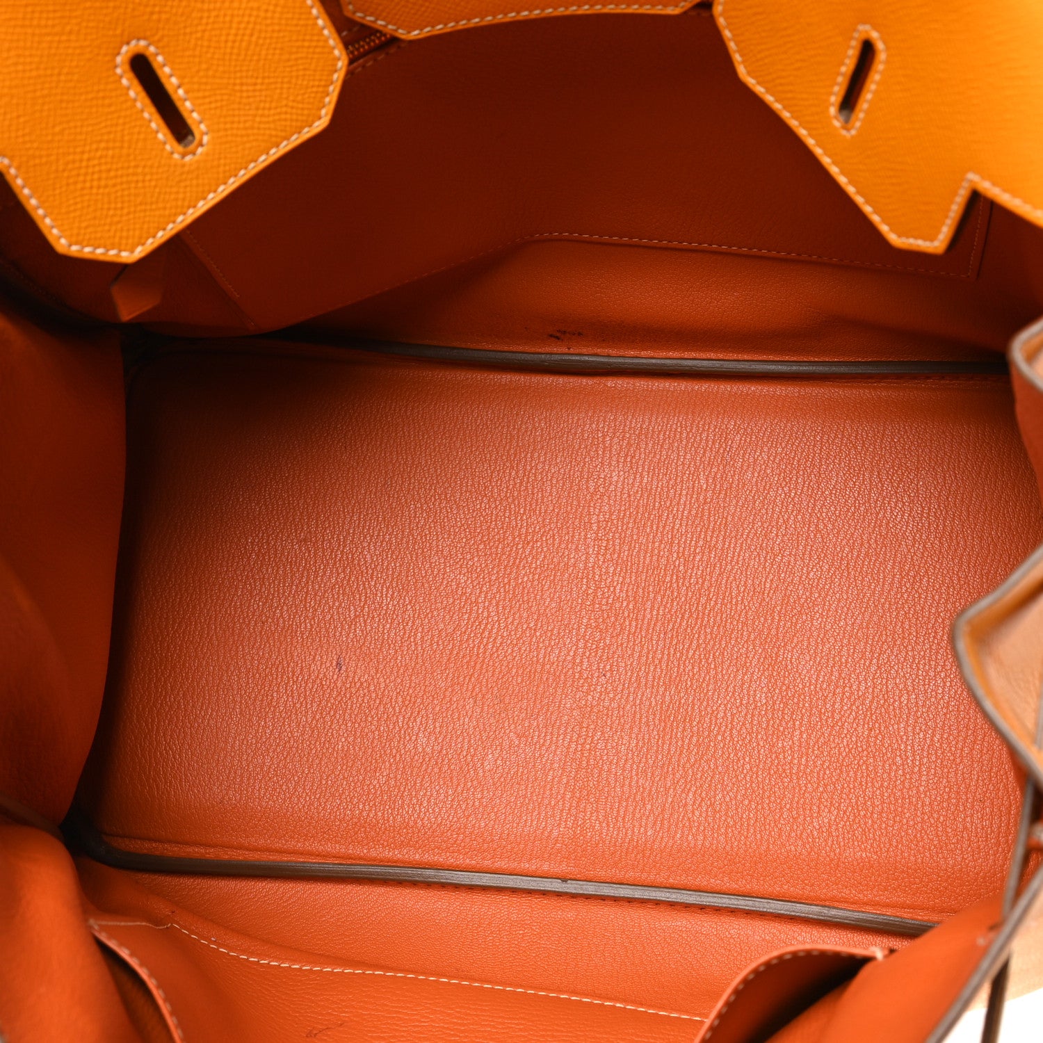 Hermes Epsom Candy Birkin 35 Jaune D'Or Feu 4 of 13