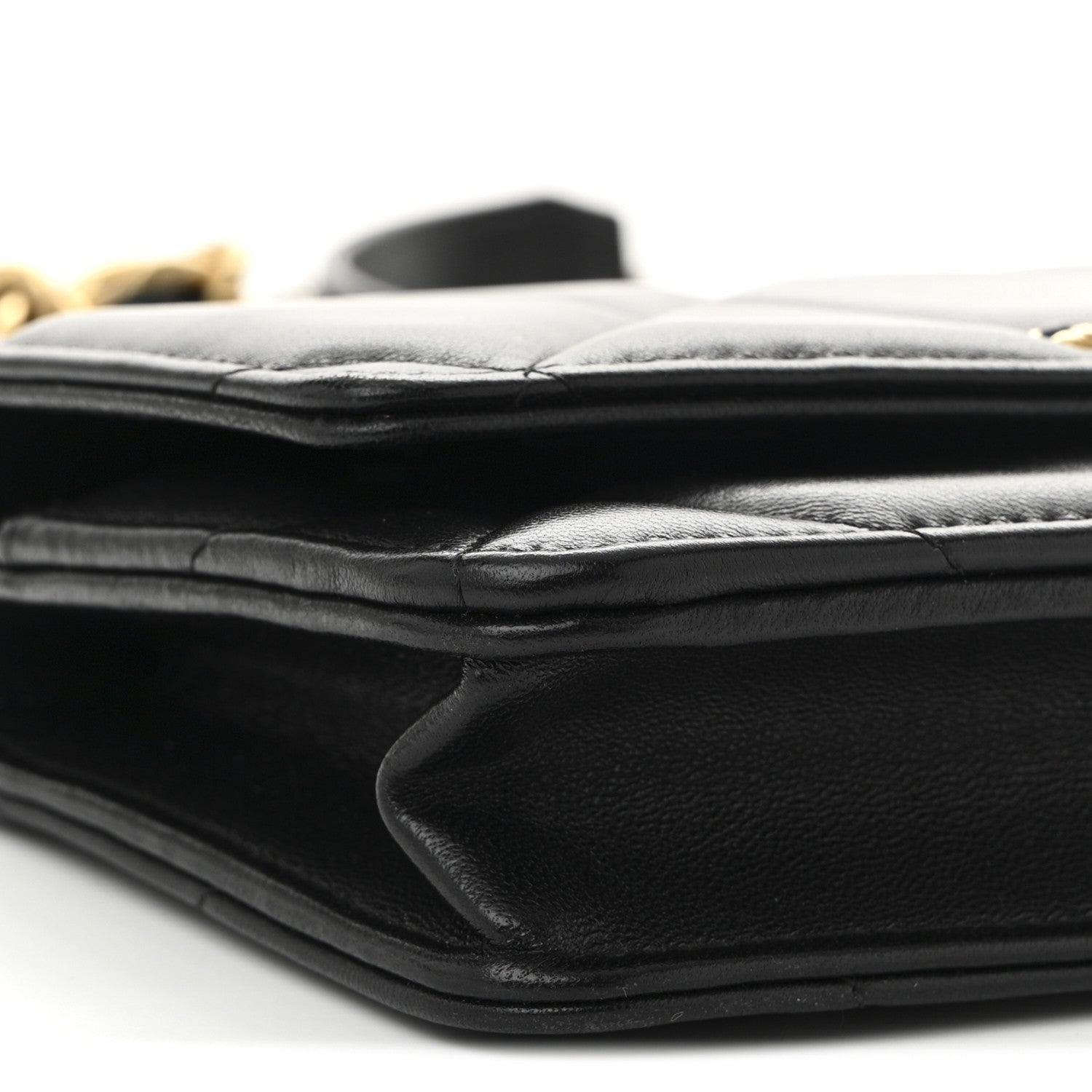 Chanel Lambskin Quilted Chanel 19 Wallet On Chain WOC Black 10 of 12