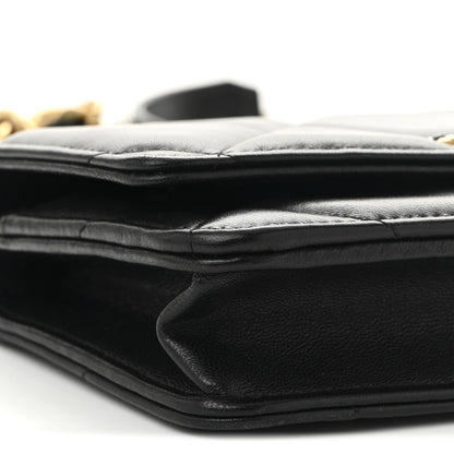 Chanel Lambskin Quilted Chanel 19 Wallet On Chain WOC Black 10 of 12