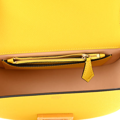 Moynat Carat Calfskin Flori PM Citrine 6 of 14