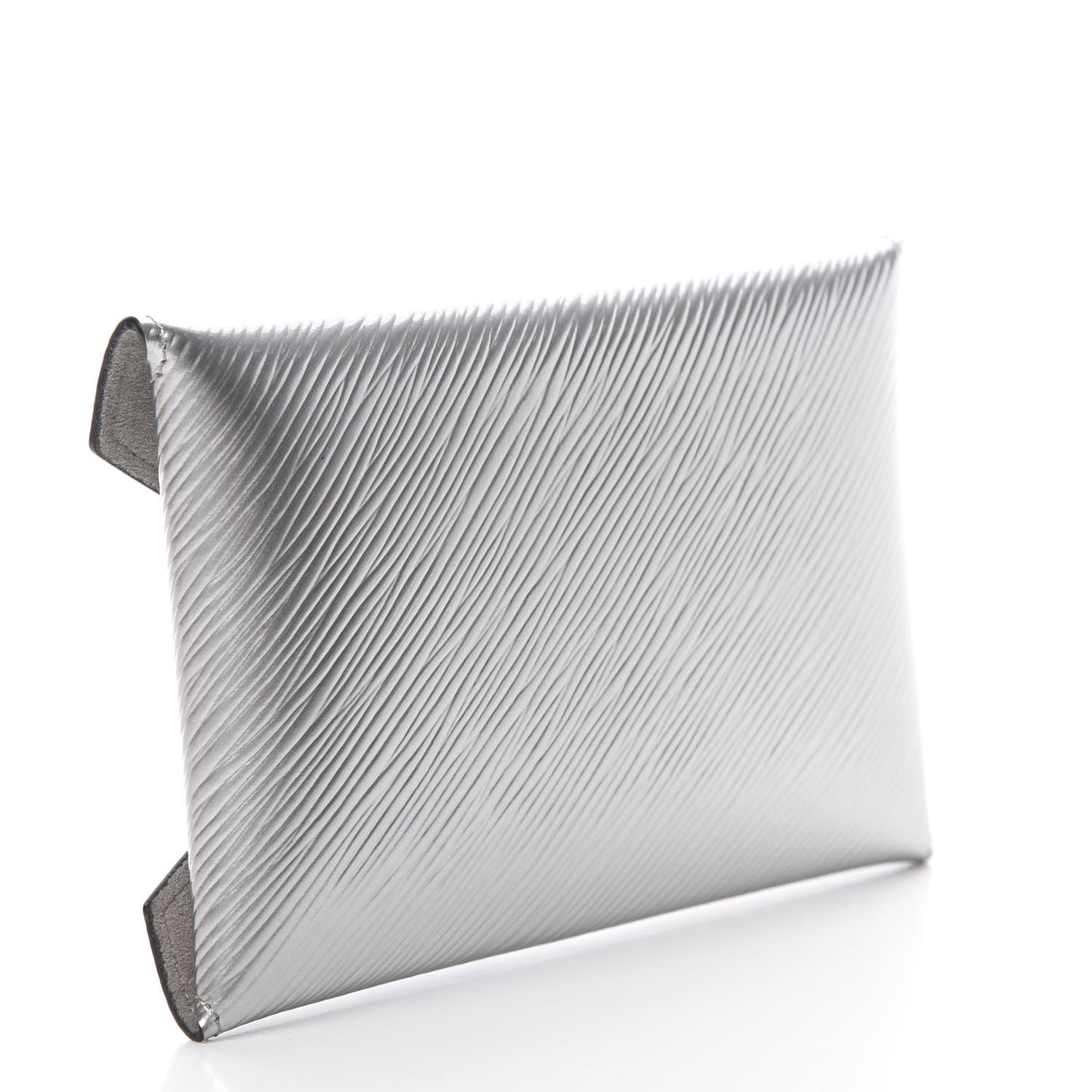 Metallic Epi Medium Kirigami Pochette Insert Silver