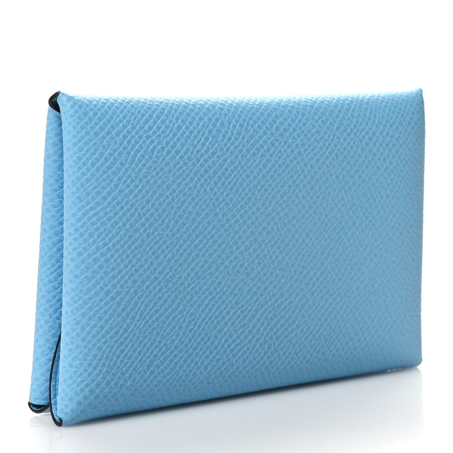 Hermes Epsom Calvi Duo Card Case Celeste 3 of 10