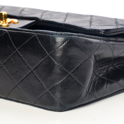 Chanel Lambskin Quilted Medium Double Flap Black 12 of 12