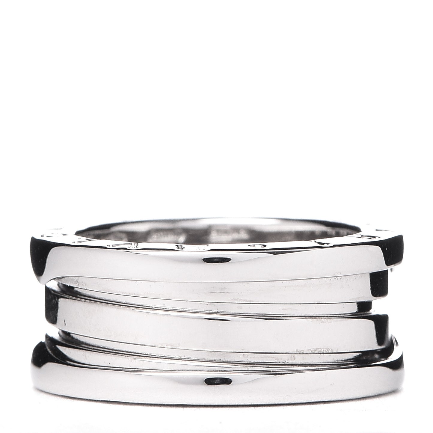 18K White Gold B.Zero1 Three-Band Ring 51 5.75