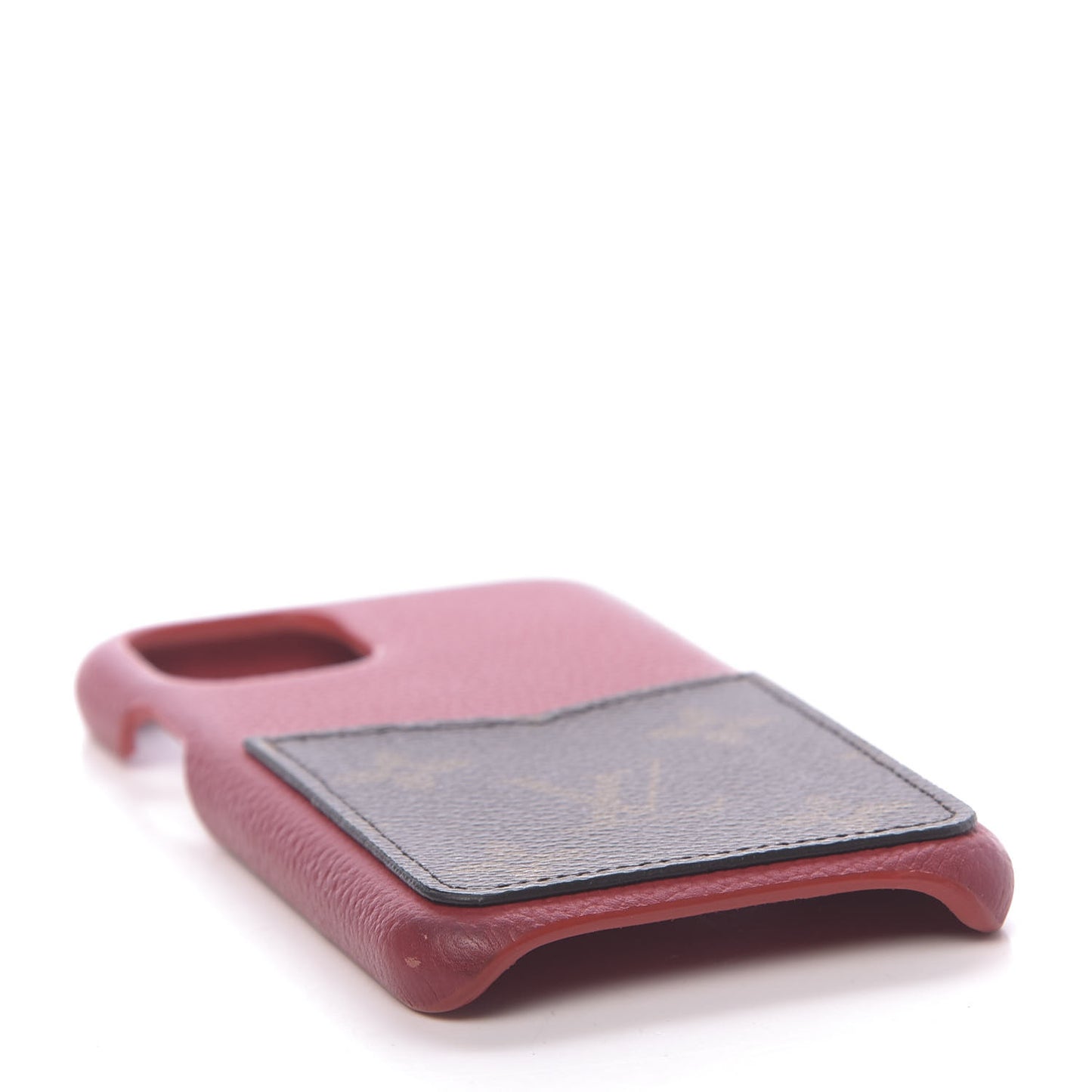 Calfskin Monogram iPhone 11 Pro Bumper Scarlet