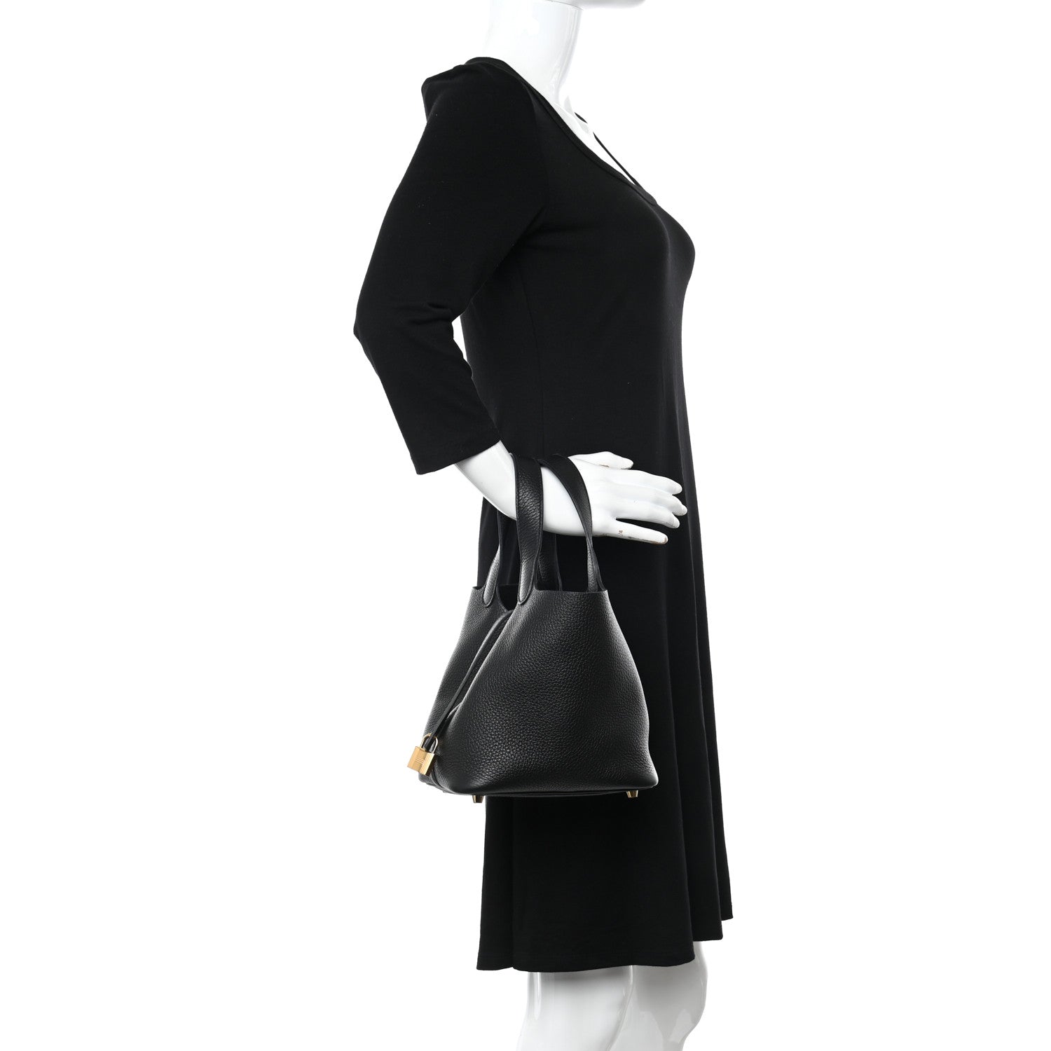 Hermes Taurillon Clemence Picotin Lock 18 PM Black 2 of 11