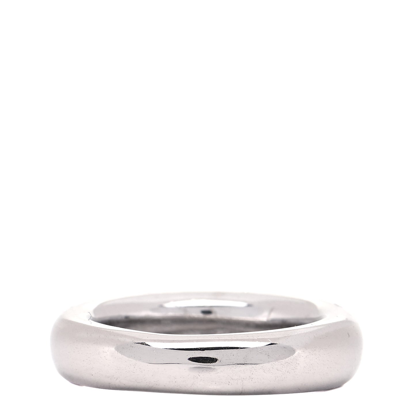 18K White Gold Diamond Pave Dome Ring 54 6.75