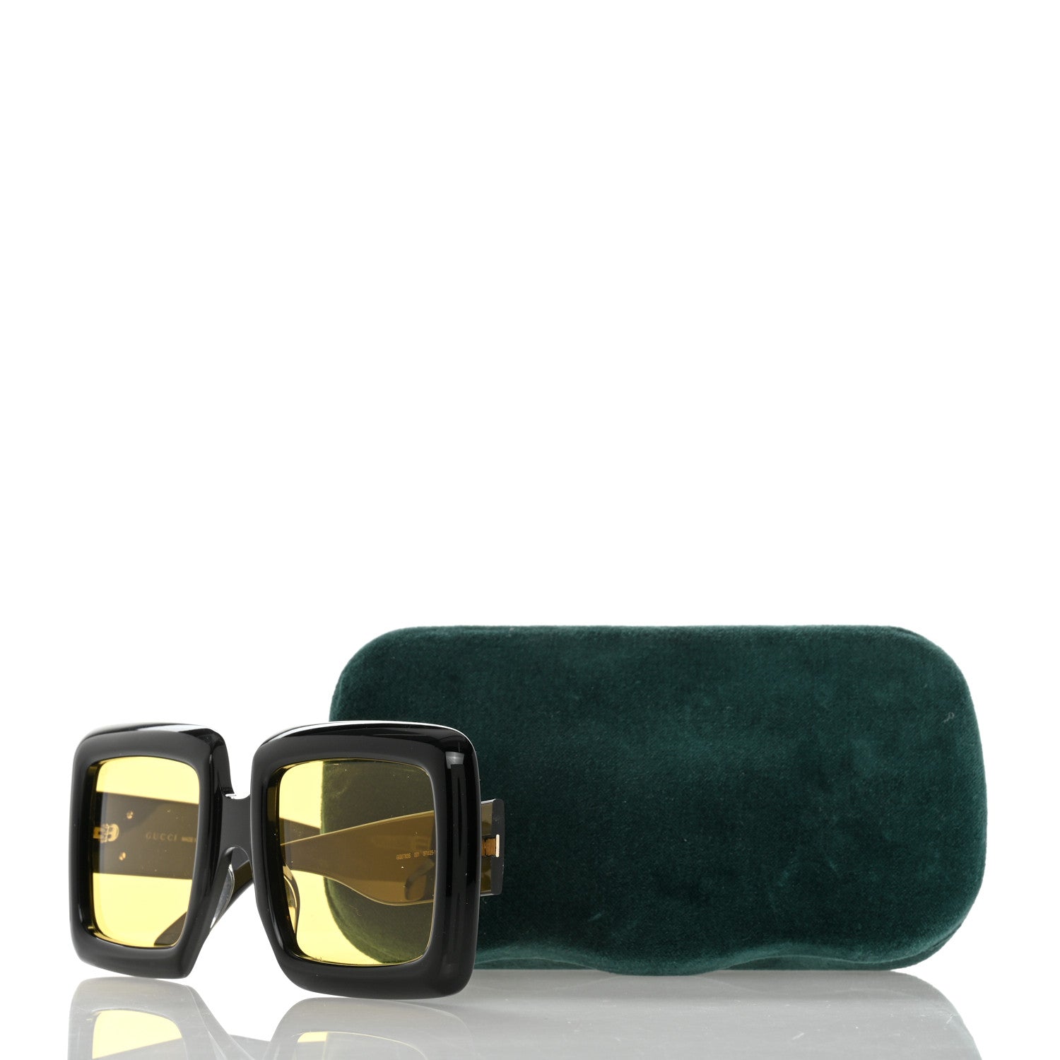 Gucci Oversized Square GG0783S Sunglasses Black 8 of 8