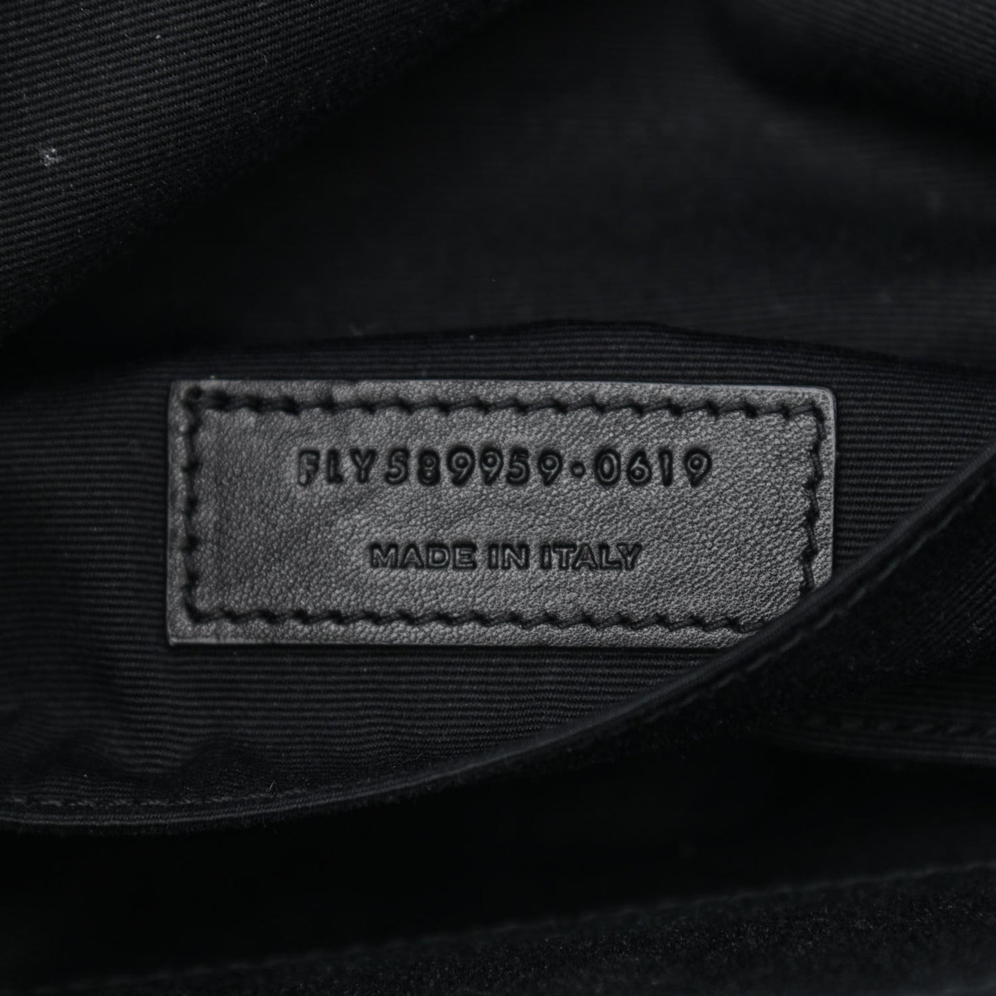 Grain De Poudre Monogram Belt Bag Black