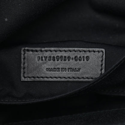 Saint Laurent Grain De Poudre Monogram Belt Bag Black 7 of 8