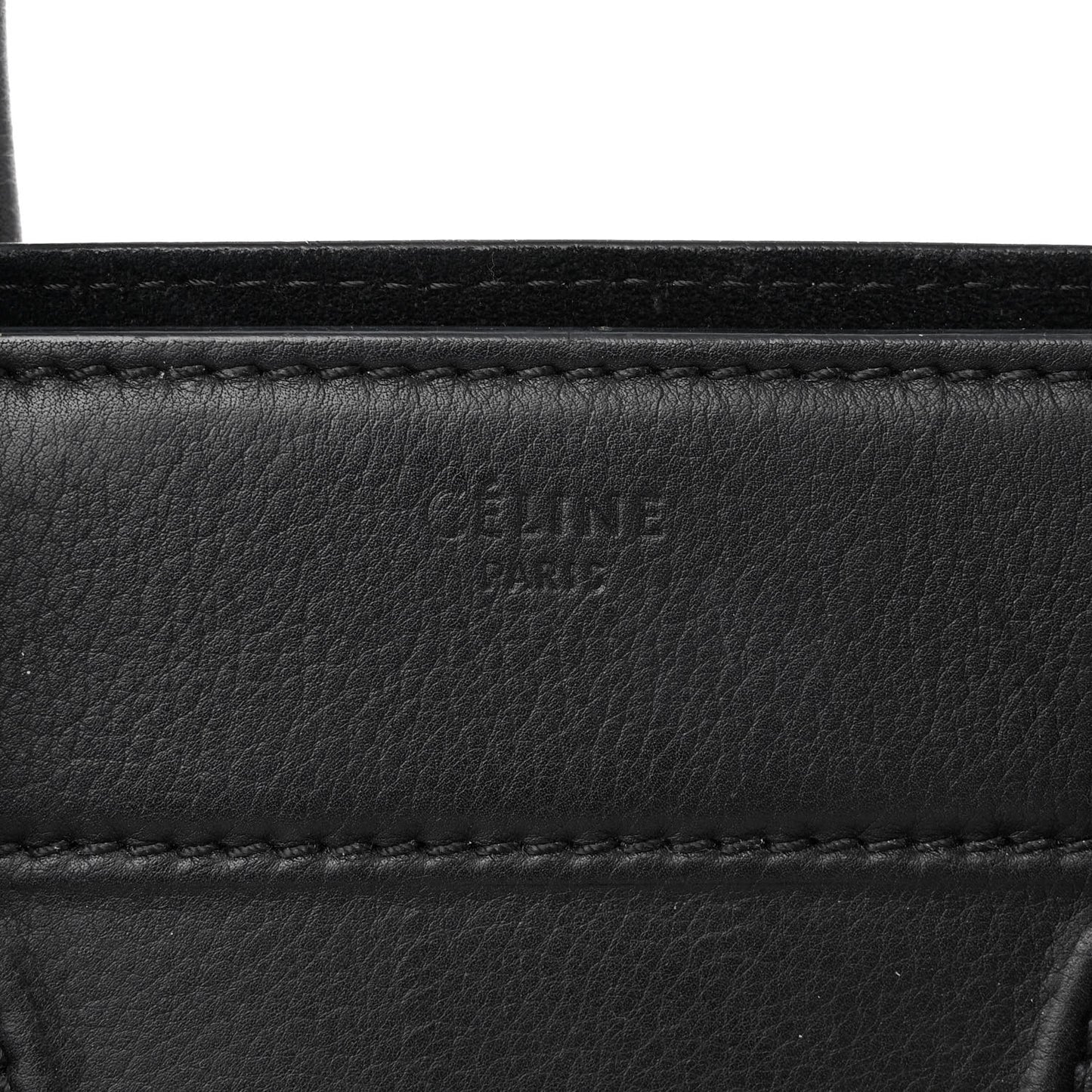 Supple Calfskin Medium Phantom Luggage Black