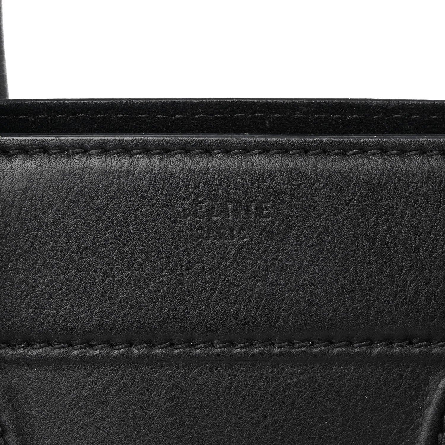 Celine Supple Calfskin Medium Phantom Luggage Black 6 of 12