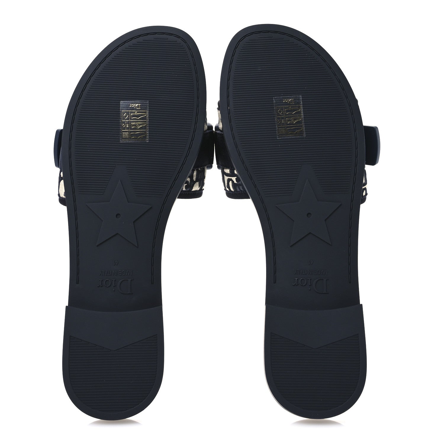 Christian Dior Nylon Oblique Dio(r)evolution Slide Sandals 41 Deep Blue 6 of 9