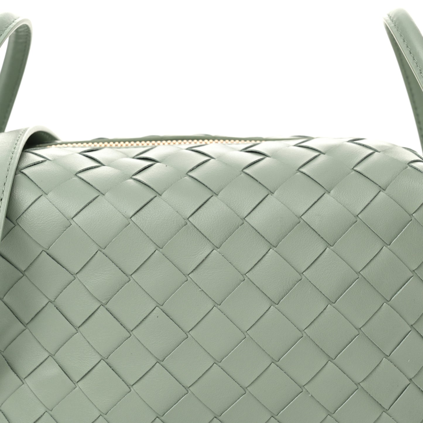 Nappa Intrecciato Loop Top Handle Camera Bag New Sauge