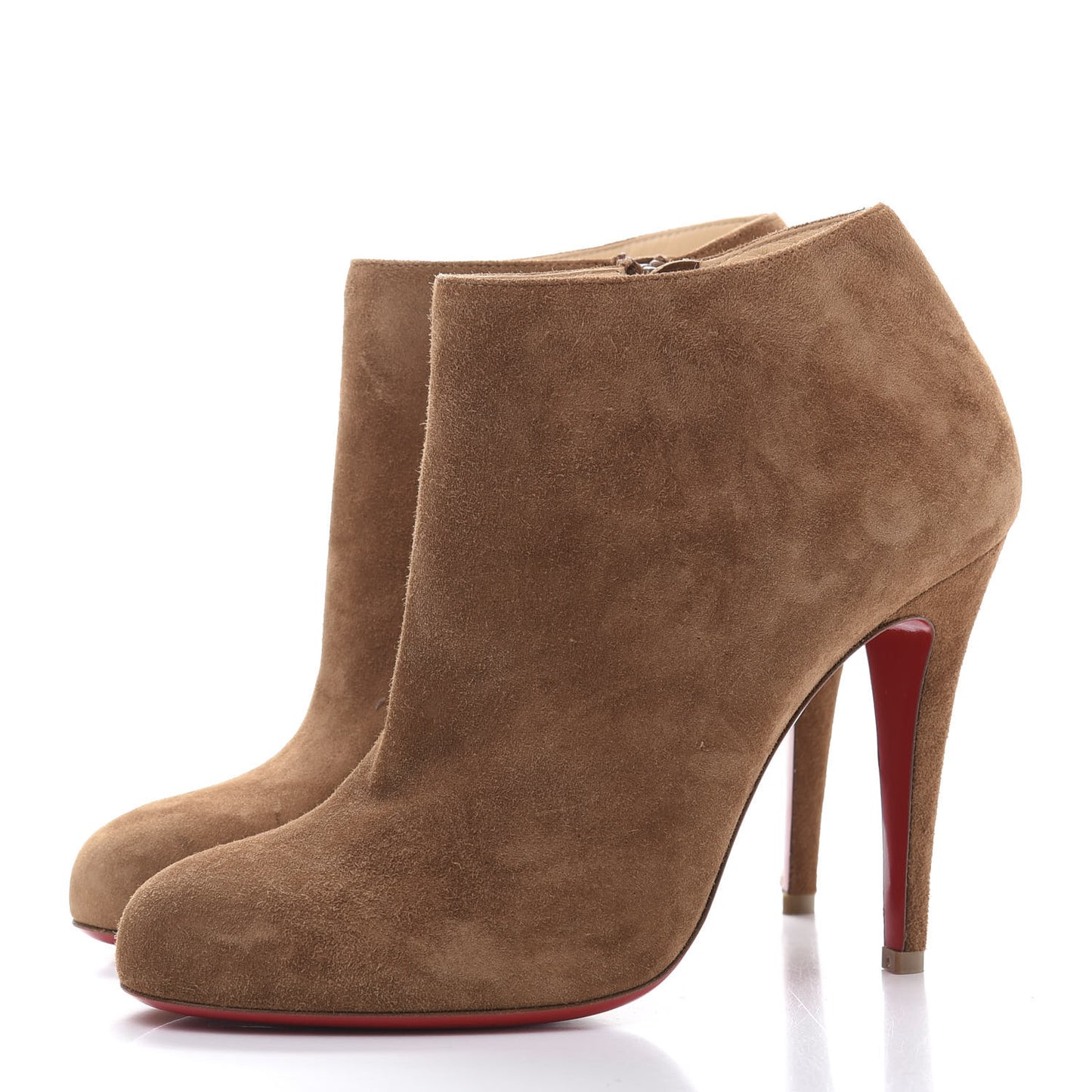 Veau Velours Belle 100 Ankle Boots 38 Tan