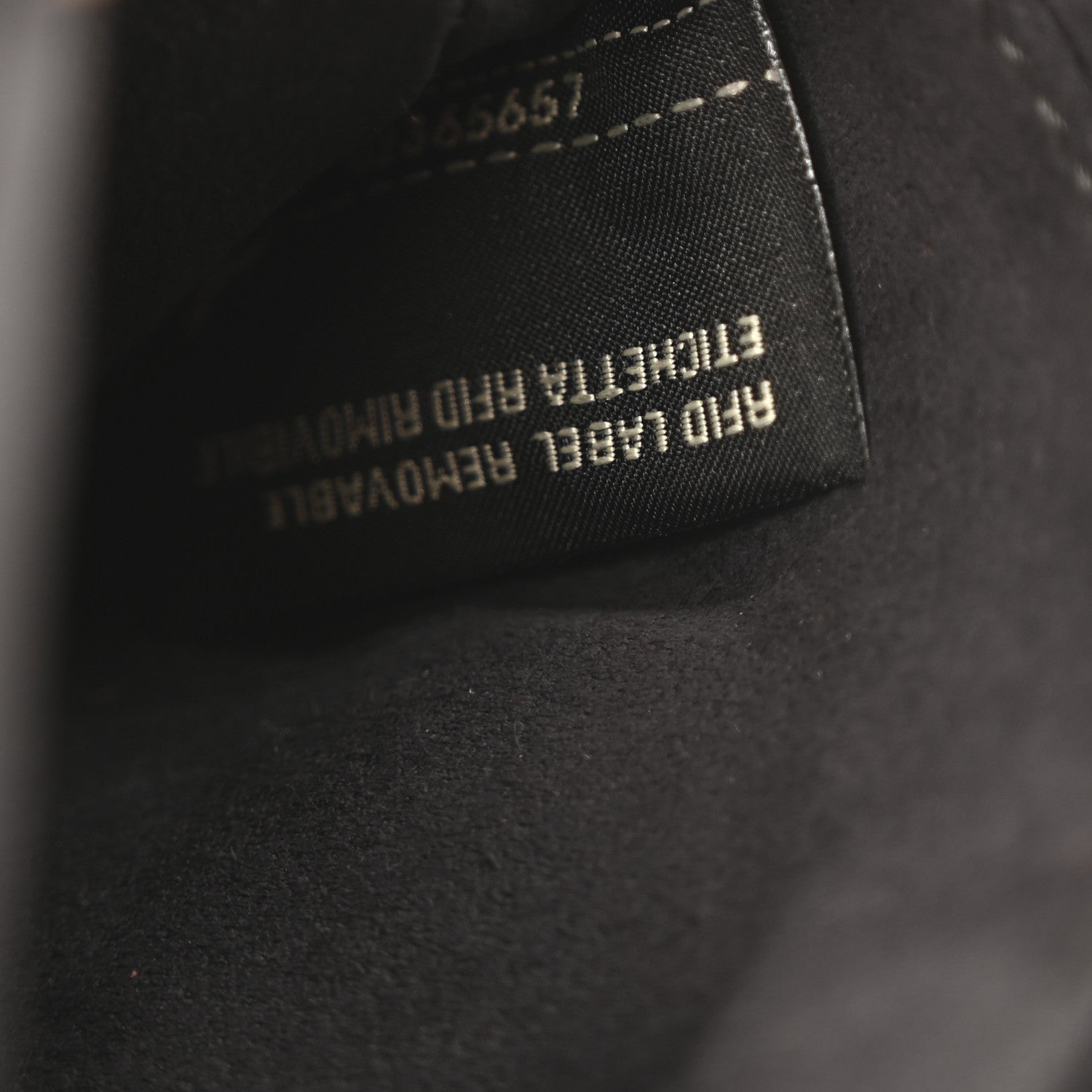 Fendi Vitello Dolce Studded Micro Double Baguette Black 7 of 10