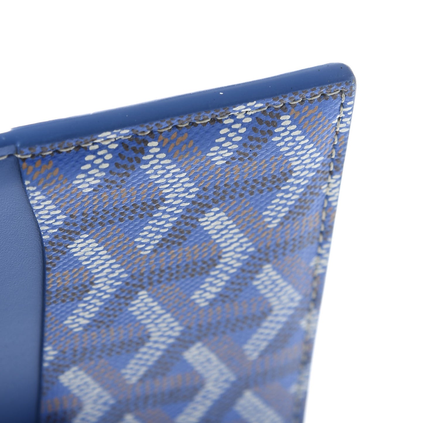 Goyardine Saint Sulpice Card Holder Sky Blue