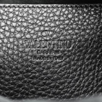 Valentino Garavani Grained Calfskin Medium Rockstud Backpack Black 7 of 13