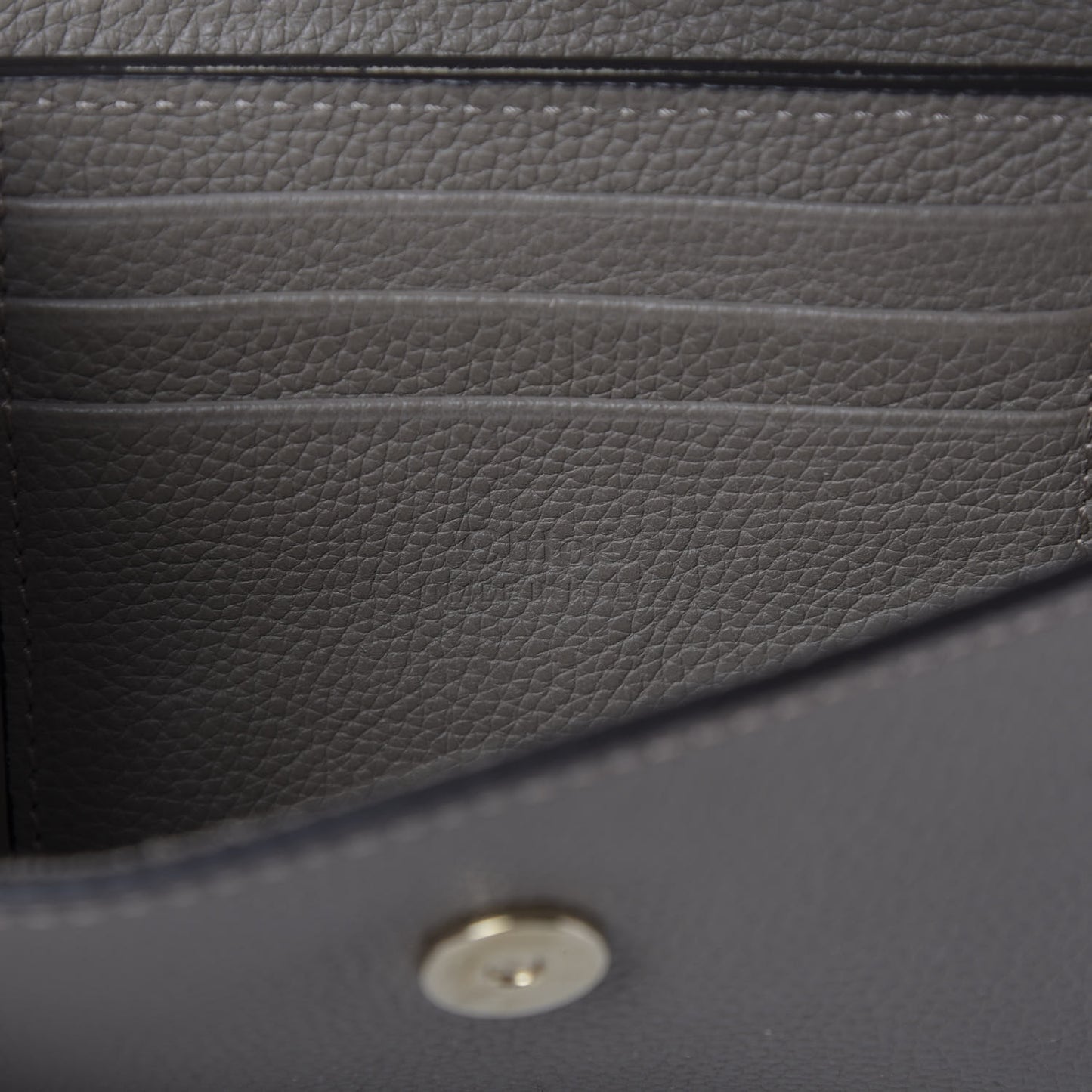 Grained Calfskin Lambskin Mini Faye Shoulder Bag Motty Grey