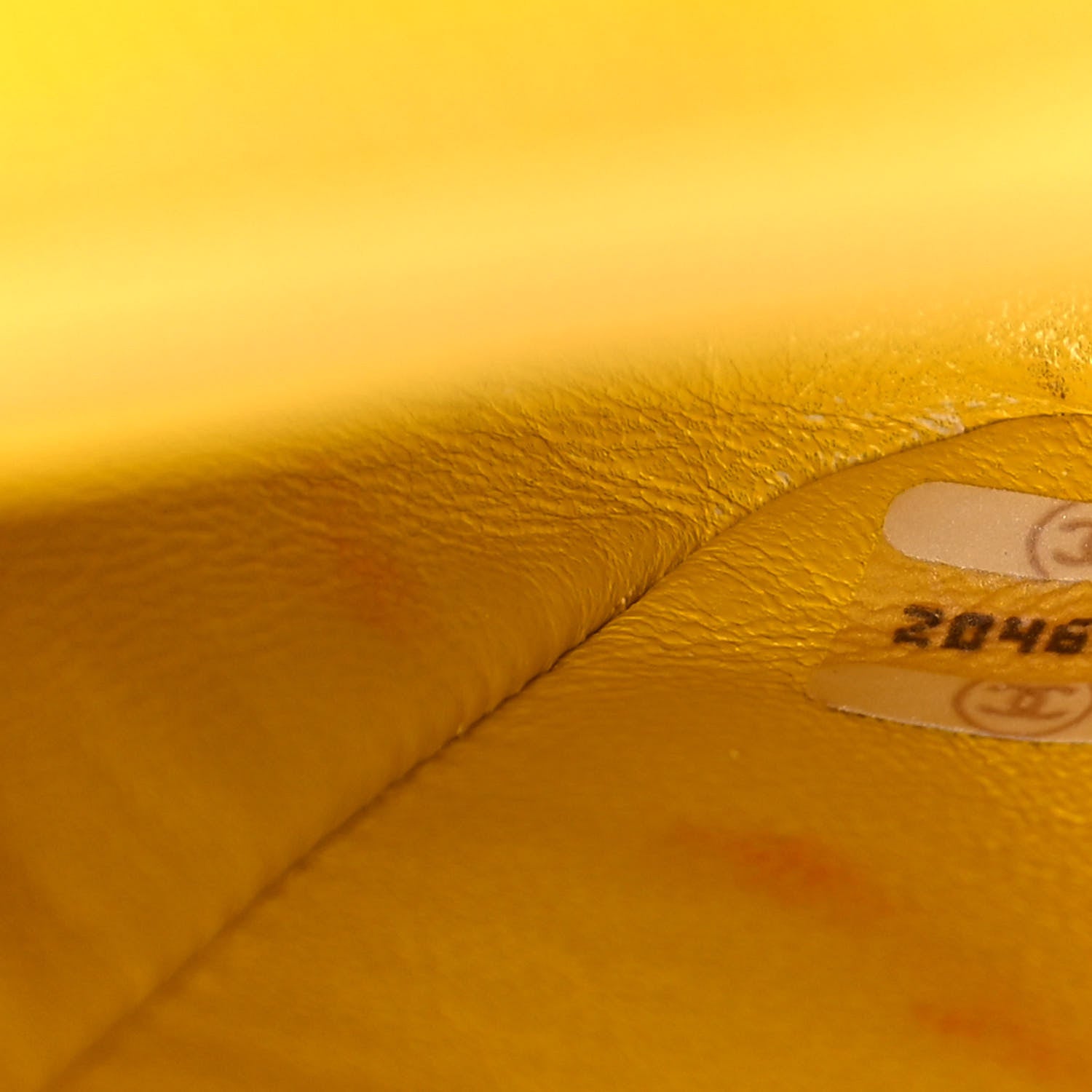 Chanel Jersey Quilted Medium Single Flap Yellow 7 of 16