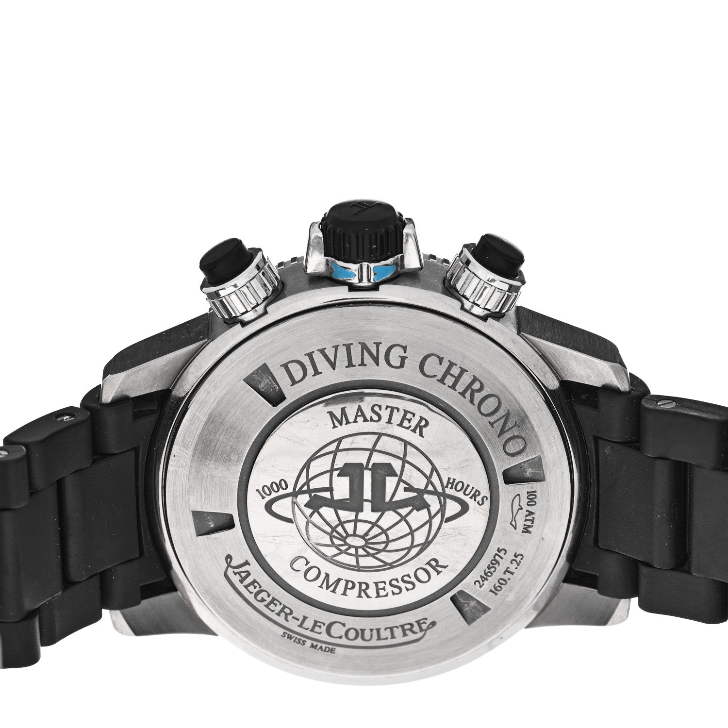 Jaeger-LeCoultre Titanium Rubber 44mm Master Compressor Diving Chronograph Automatic Watch Black 160.T.25 4 of 4