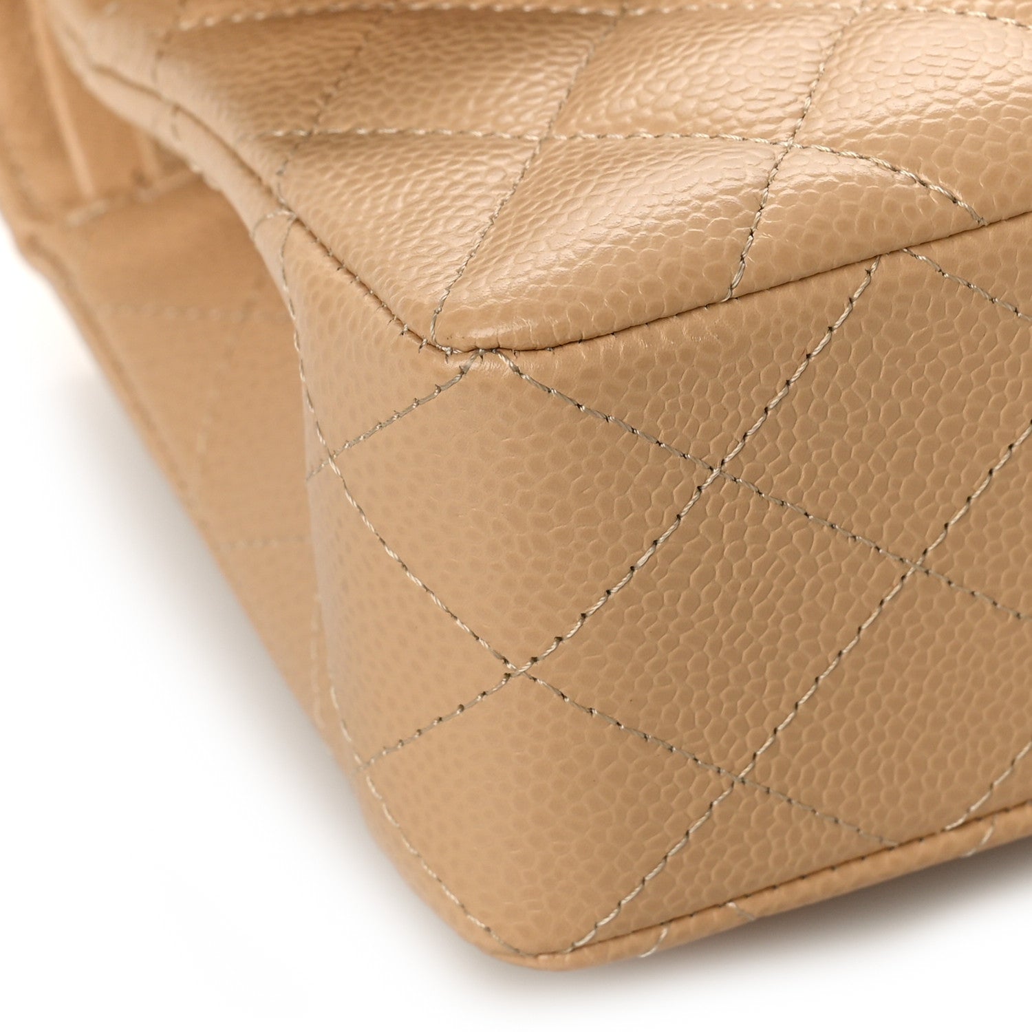 Chanel Caviar Quilted Small Double Flap Beige 8 of 10
