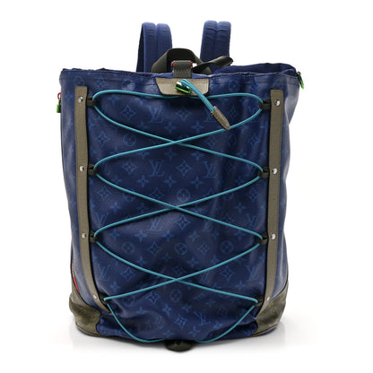 Louis Vuitton Monogram Taiga Outdoor Backpack Pacific Blue 1 of 12