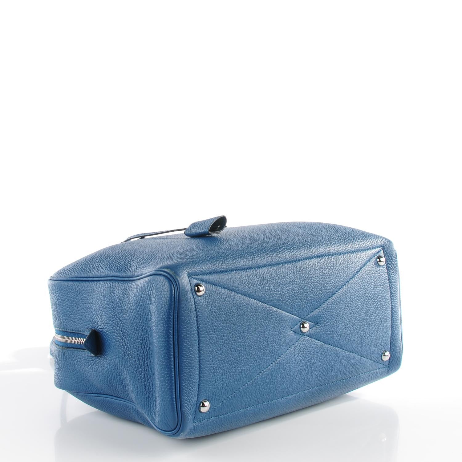 Hermes Taurillon Clemence Victoria II 35 Bleu De Galice 13 of 18