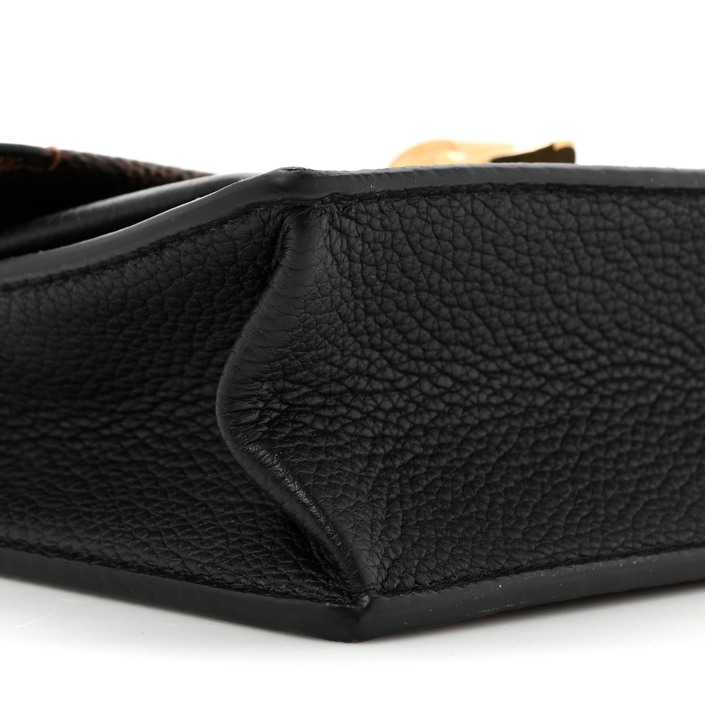 Damier Ebene Vavin Chain Wallet Black