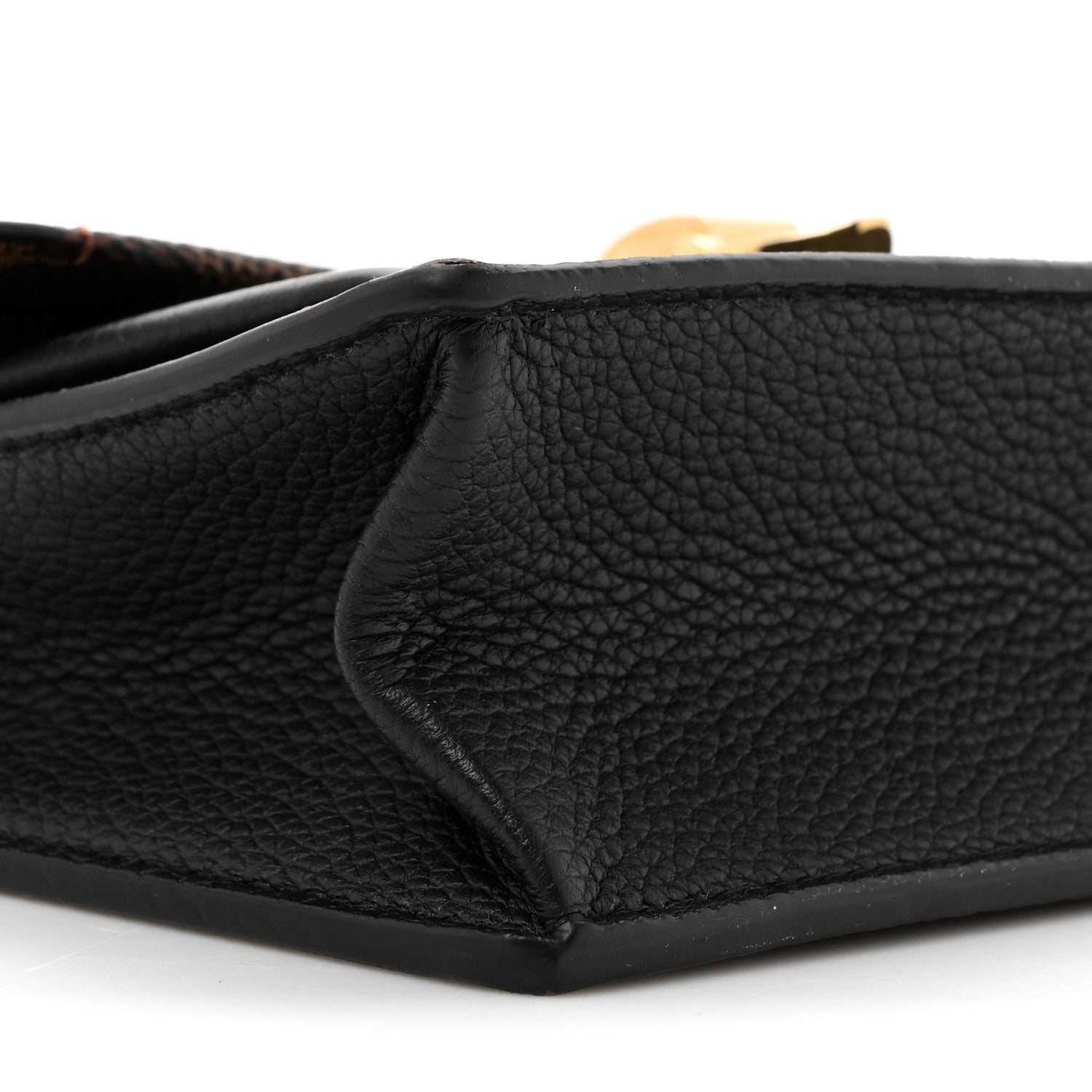 Louis Vuitton Damier Ebene Vavin Chain Wallet Black 11 of 12