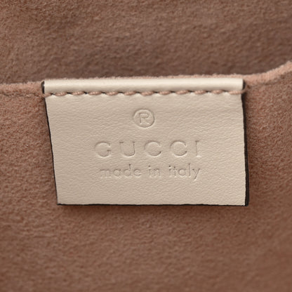 Gucci Calfskin Matelasse Small GG Marmont Chain Shoulder Bag White 6 of 11